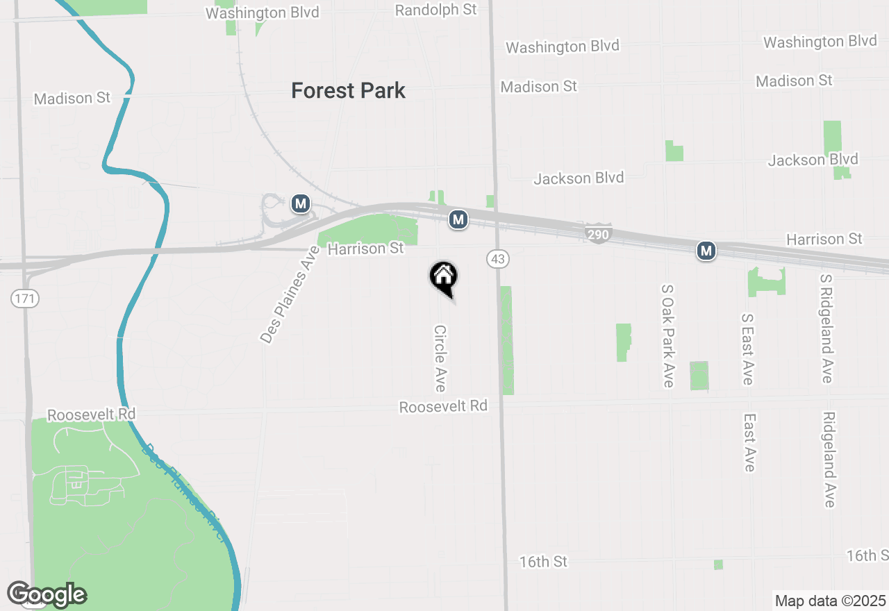 Map of 924 Circle Avenue, Forest Park, IL 60130