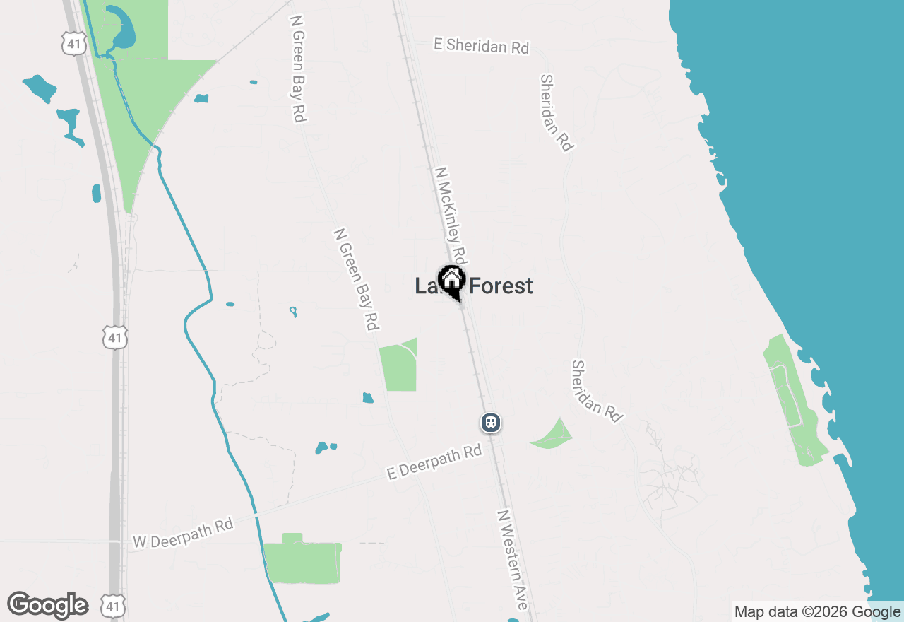 Map of 105 E Laurel Avenue #103, Lake Forest, IL 60045