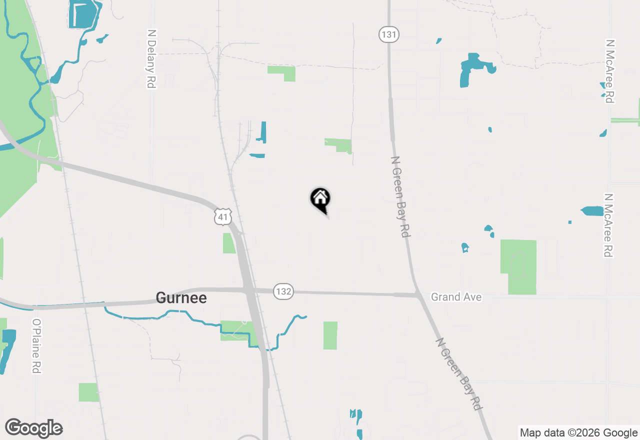 Map of 1048 Belle Plaine Avenue, Gurnee, IL 60031