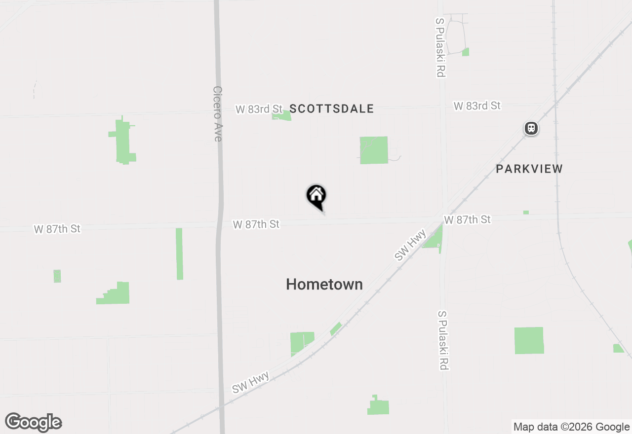 Map of 4434 W 87th Street #1E, Chicago, IL 60652