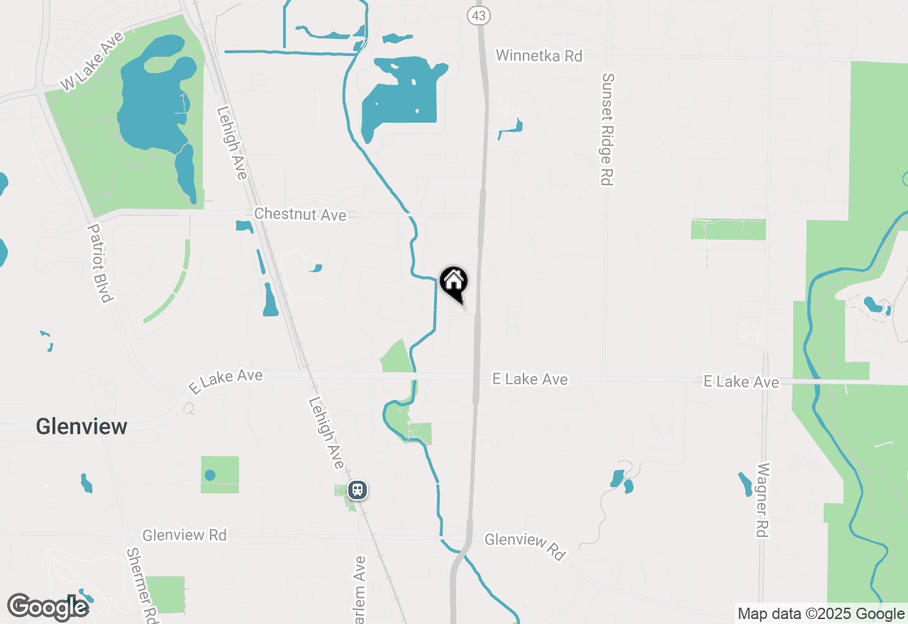Map of 1508 Pebblecreek Drive, Glenview, IL 60025