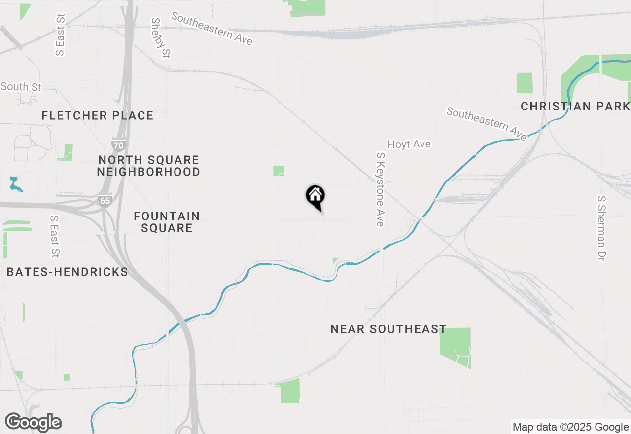 Map of 2002 Prospect Street, Indianapolis, IN 46203