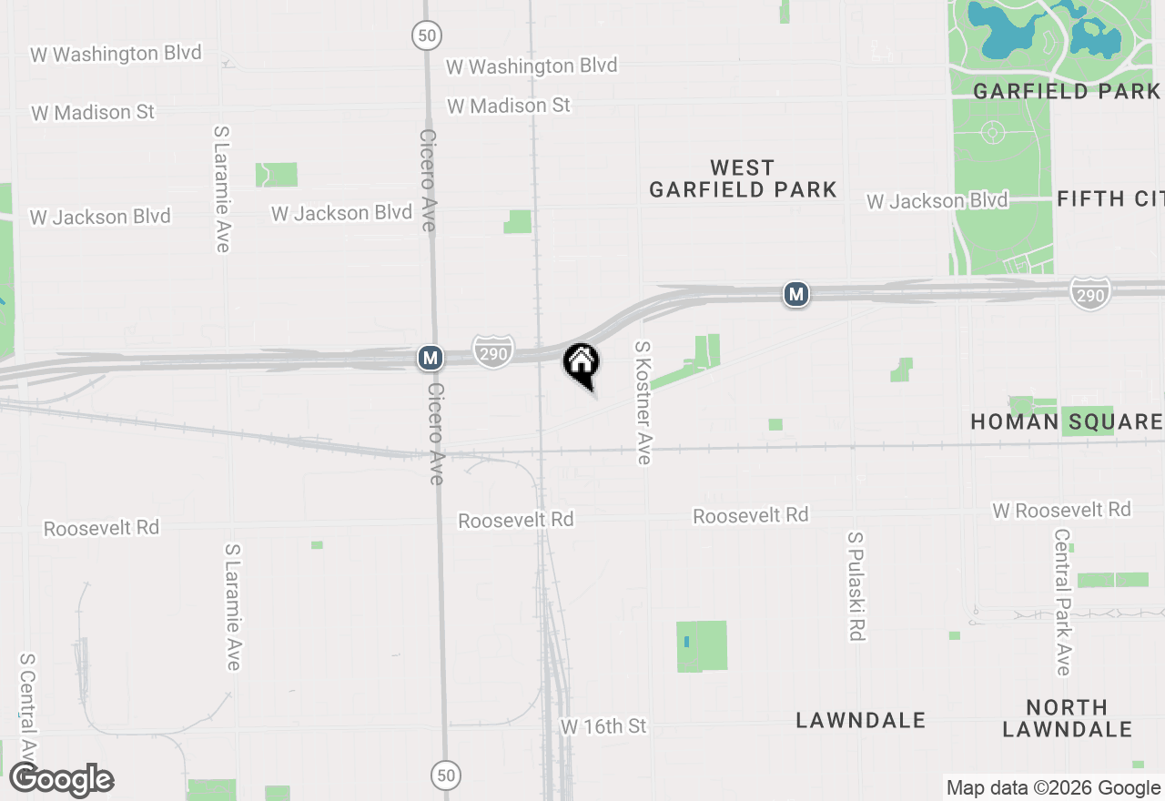 Map of 812 S Kilbourn Avenue, Chicago, IL 60624