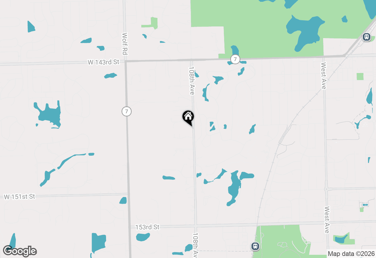 Map of 14700 108th Avenue, Orland Park, IL 60467