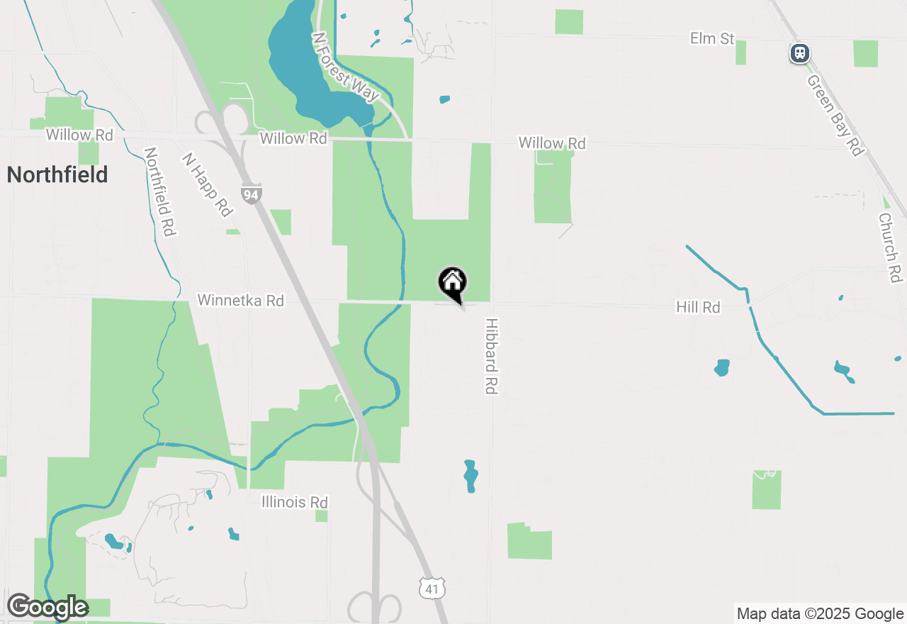 Map of 90 Meadowview Drive, Northfield, IL 60093