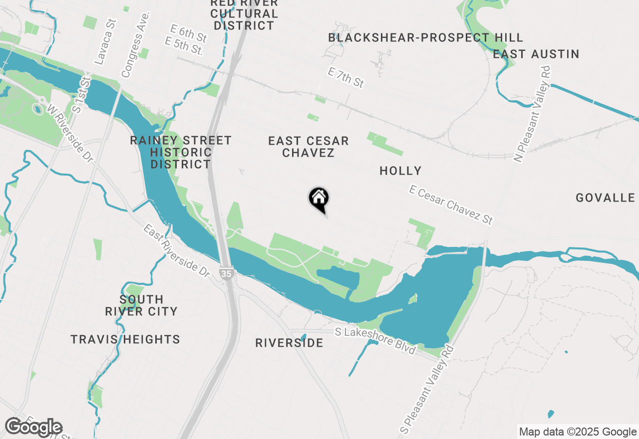 Map of 1710 Haskell St, Austin, TX 78702