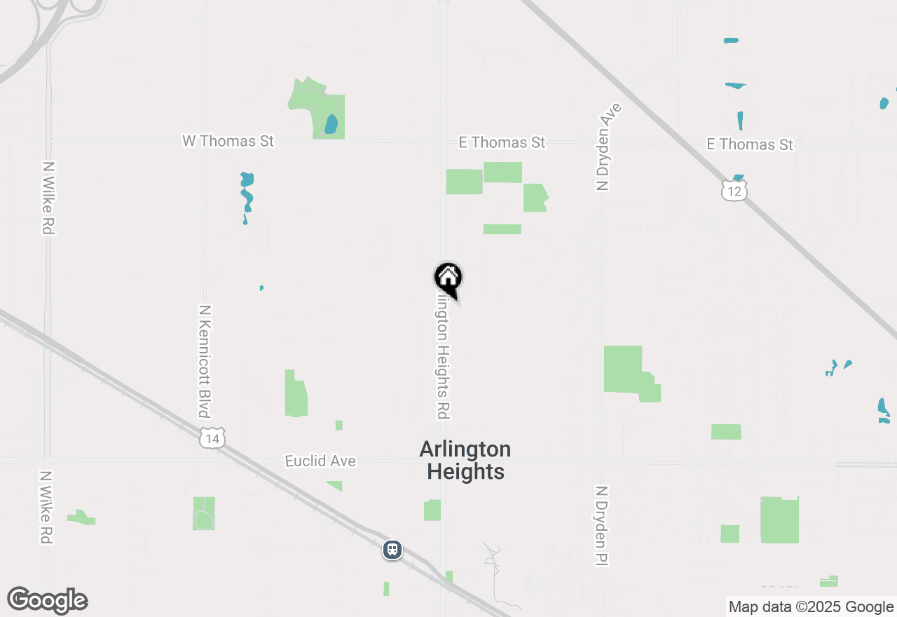 Map of 205 E Oakton Street, Arlington Heights, IL 60004