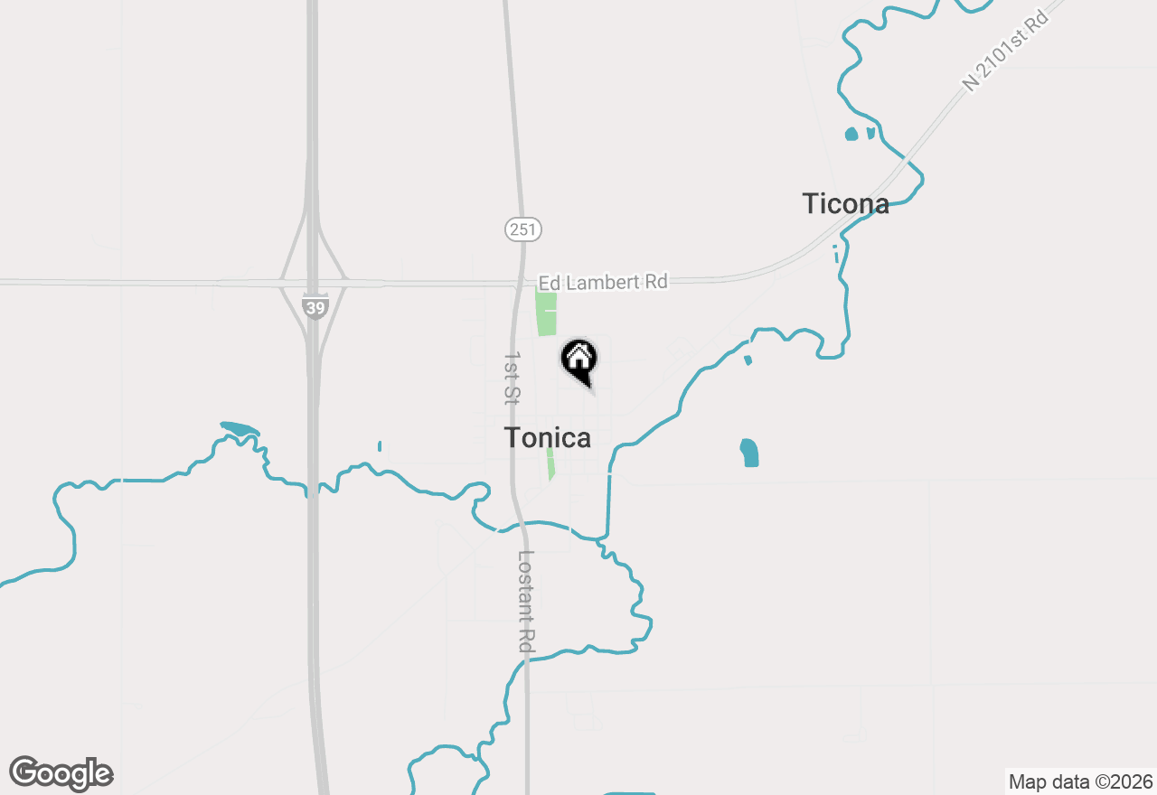 Map of 107 N Oneca Street, Tonica, IL 61370