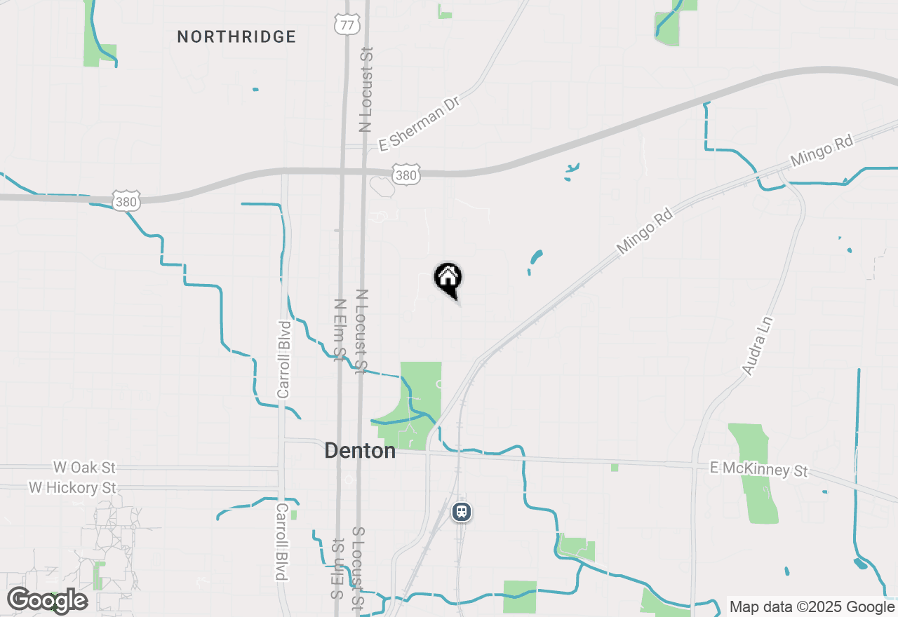 Map of 1116 N Bell Avenue #1, Denton, TX 76209