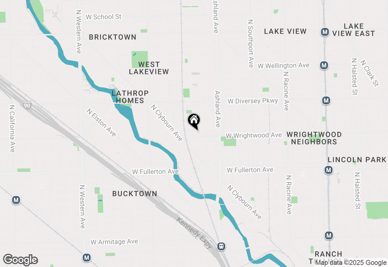 Map of 2633 N Hermitage Avenue #PH1, Chicago, IL 60614