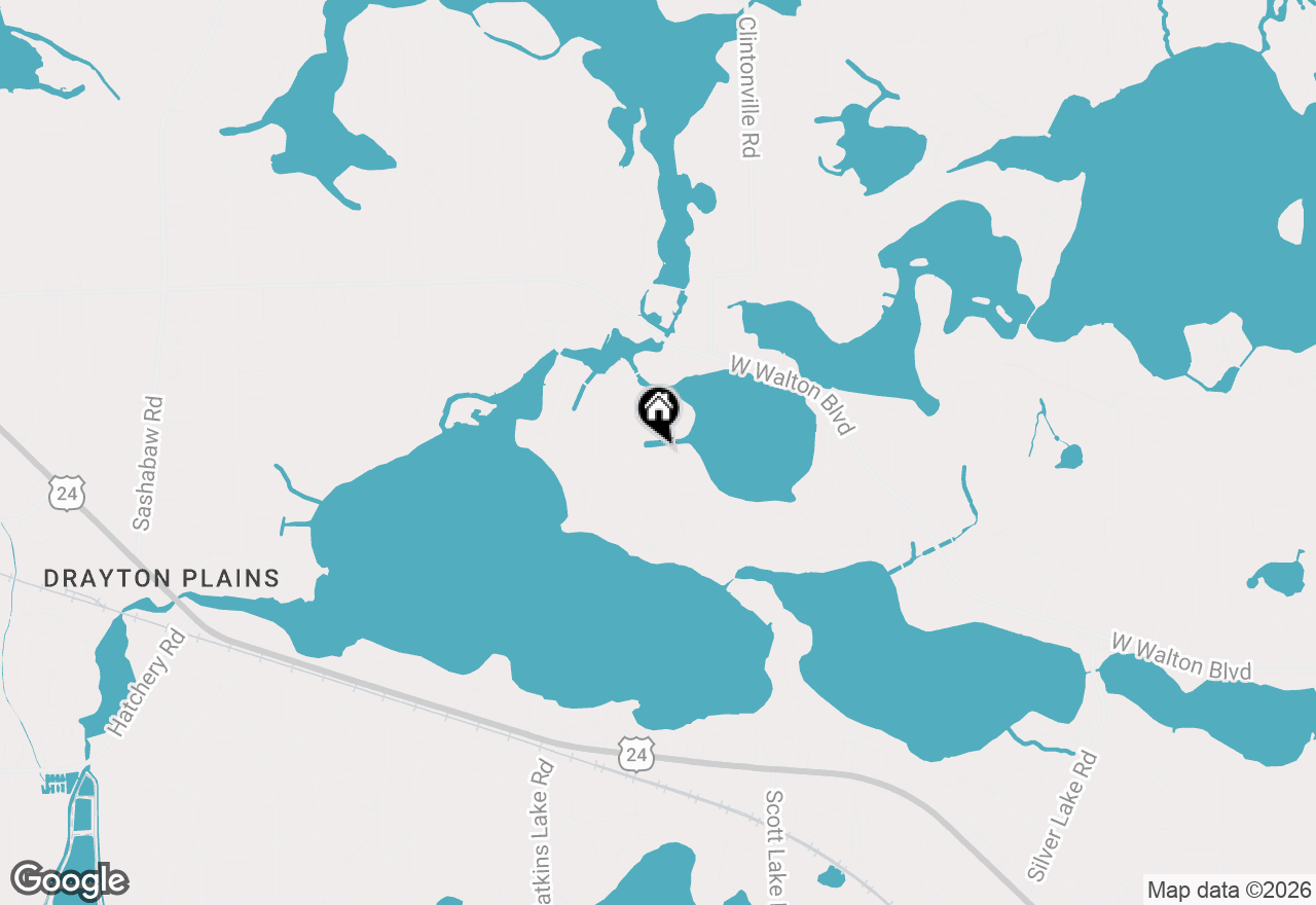 Map of 3036 Shawnee Lane, Waterford, MI 48329