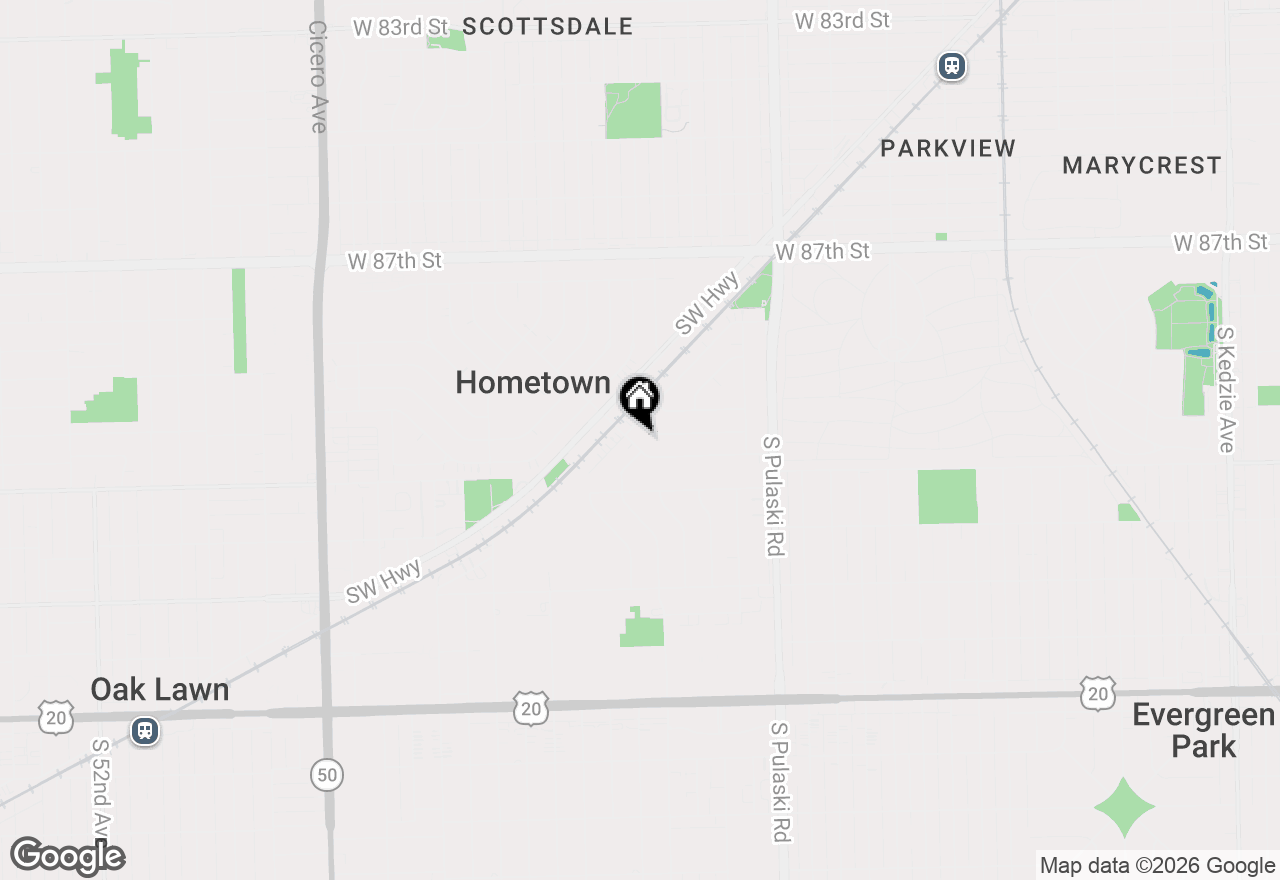 Map of 4234 W 90th Place, Hometown, IL 60456