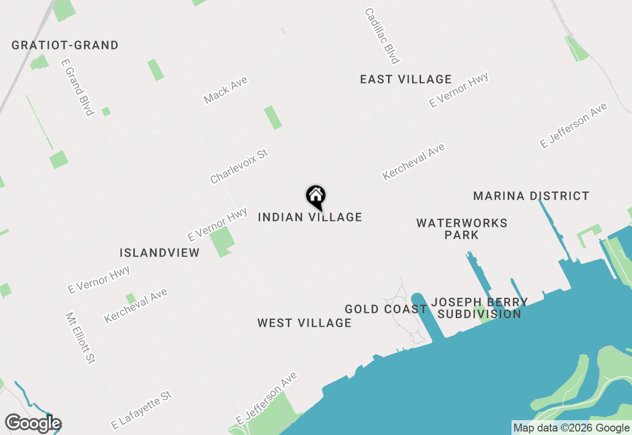 Map of 1818 Iroquois Street, Detroit, MI 48214