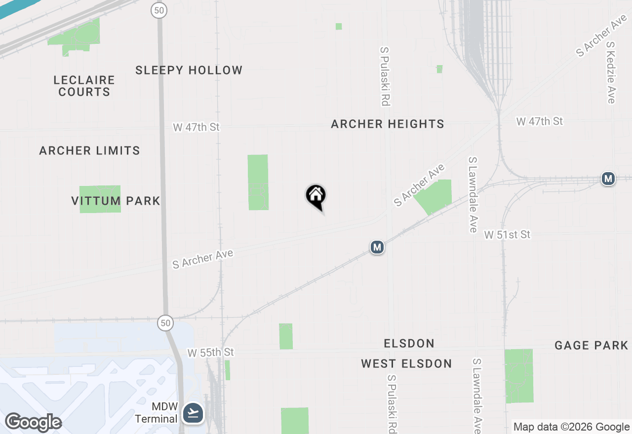 Map of 5012 S Tripp Avenue, Chicago, IL 60632