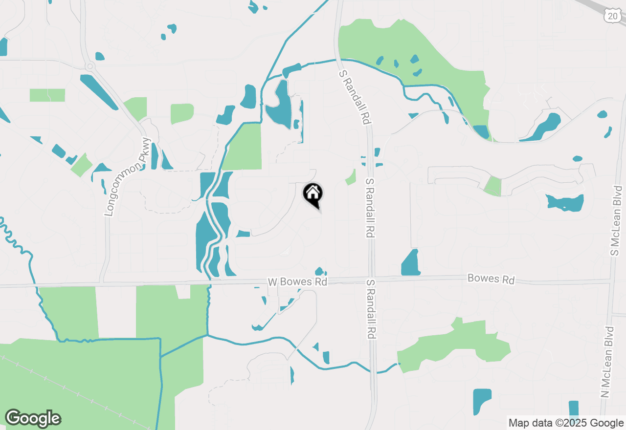 Map of 2460 Harvest Valley Lane, Elgin, IL 60123