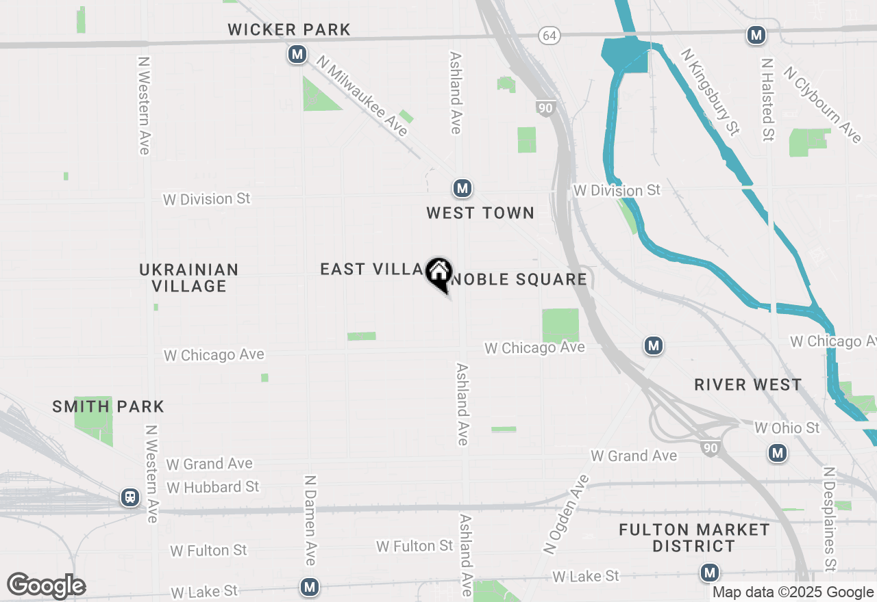 Map of 878 N Marshfield Avenue #1, Chicago, IL 60622
