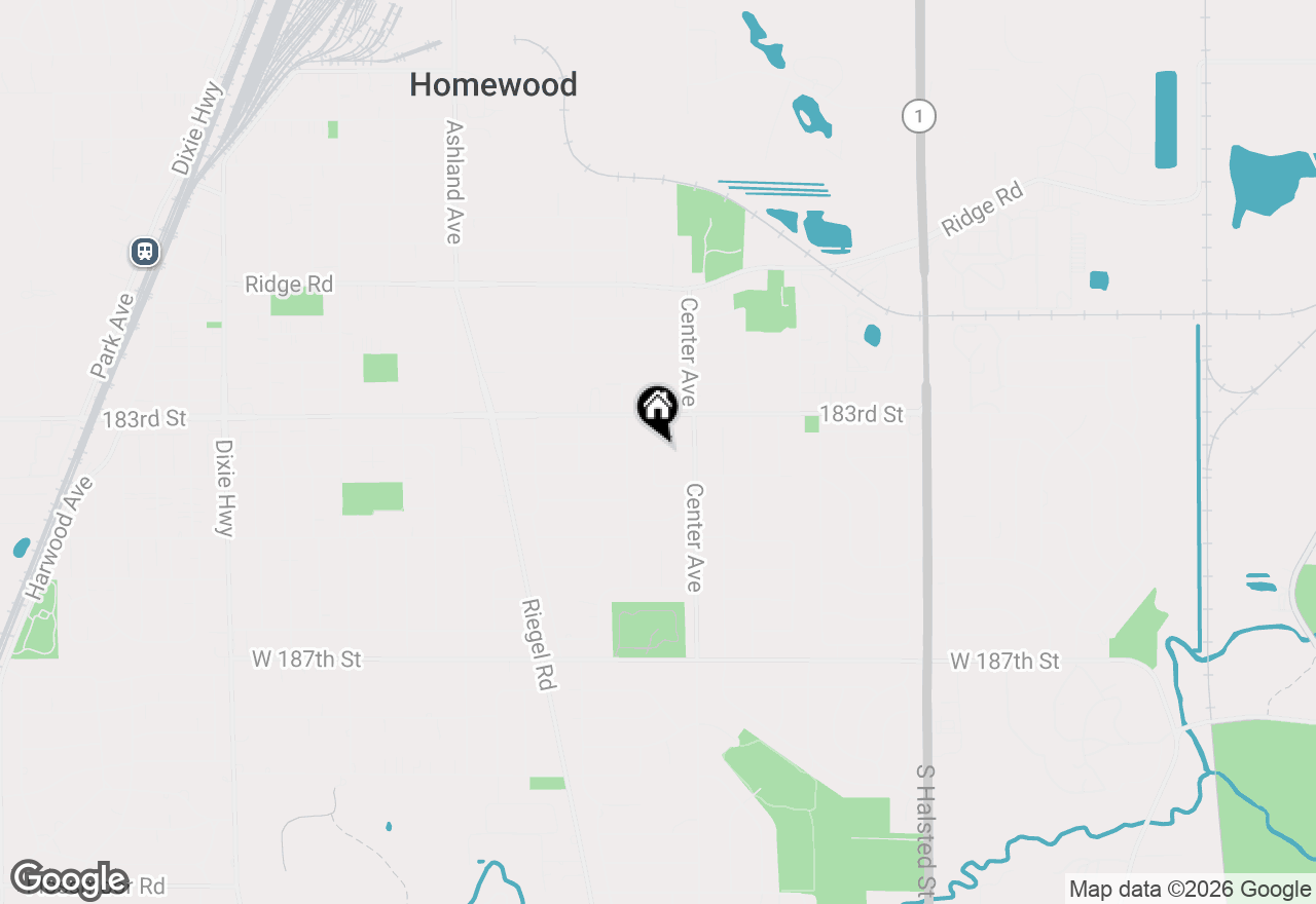 Map of 18345 Pierce Avenue, Homewood, IL 60430