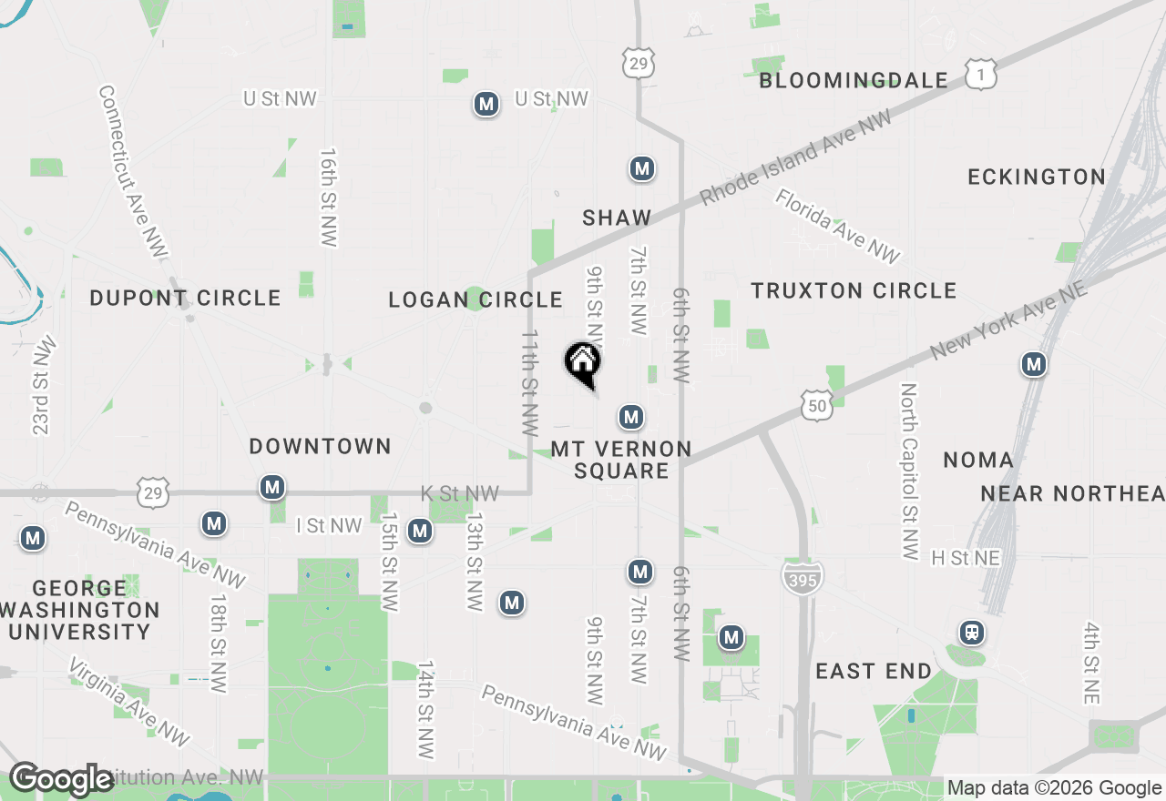 Map of 911 M Street Nw, Washington, DC 20001