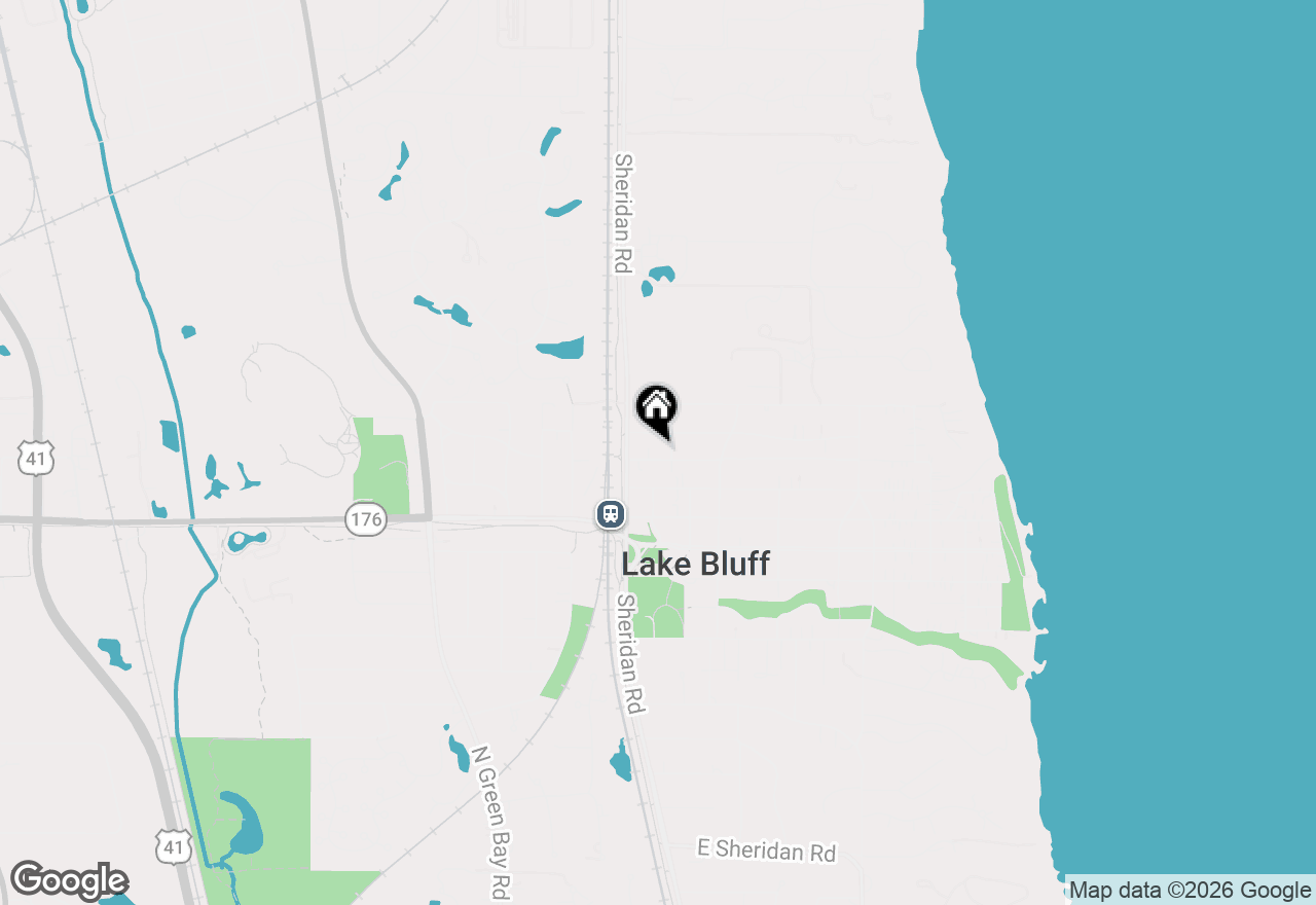 Map of 26 E Washington Avenue #2, Lake Bluff, IL 60044