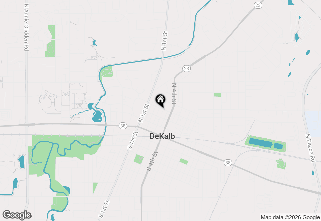 Map of 329 N 3rd Street, Dekalb, IL 60115