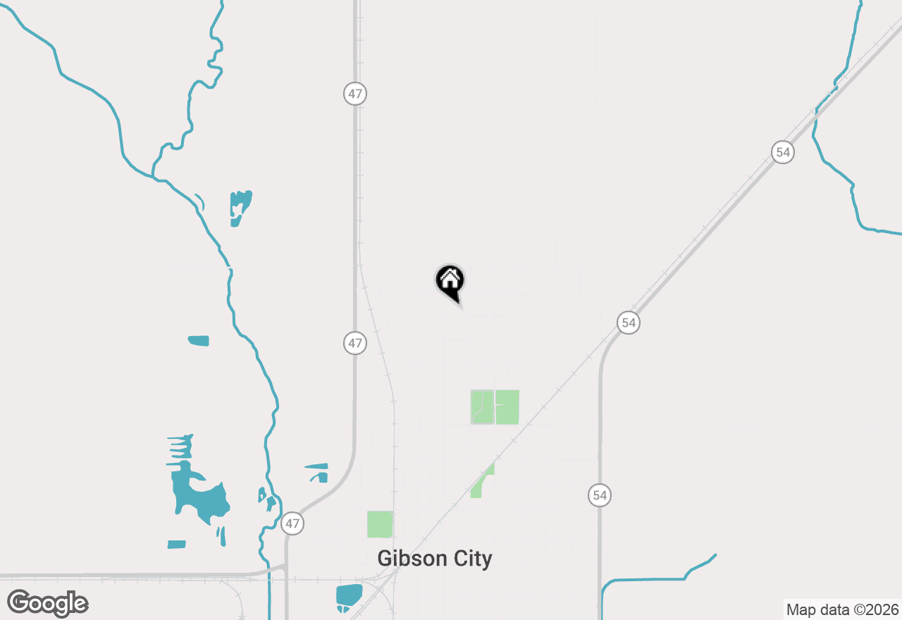 Map of 1006 N Sangamon Avenue, Gibson City, IL 60936