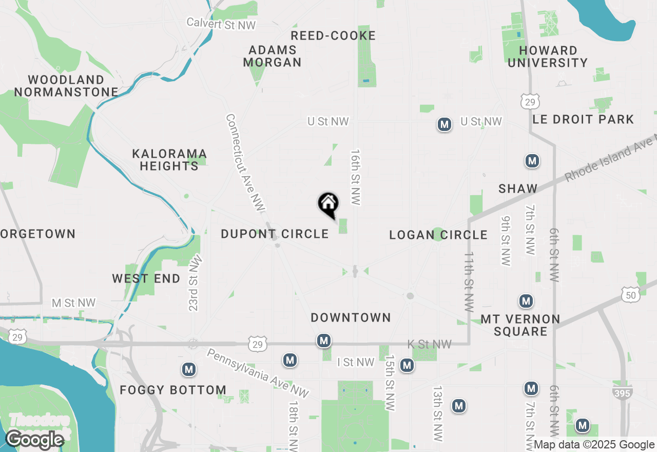 Map of 1514 17th Street Nw #B6, Washington, DC 20036