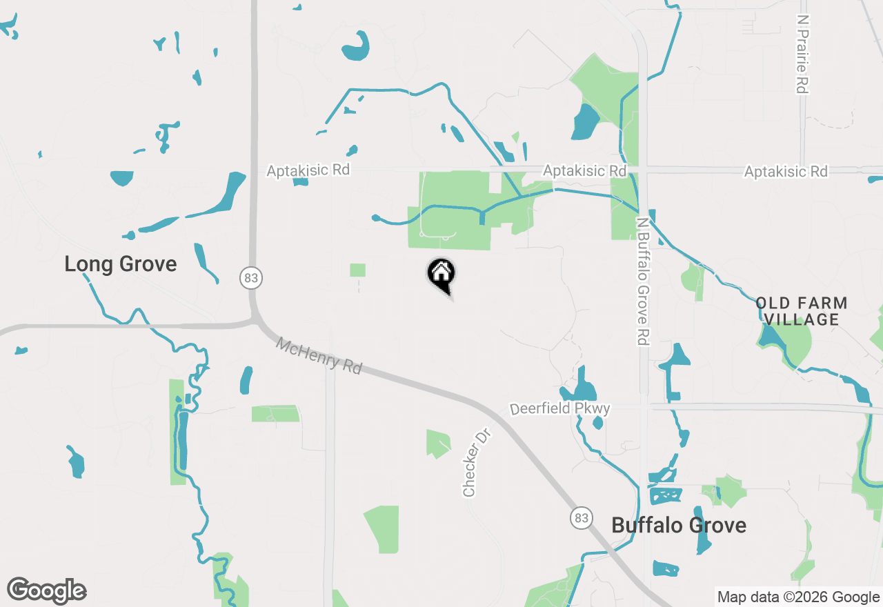 Map of 894 Thompson Boulevard, Buffalo Grove, IL 60089