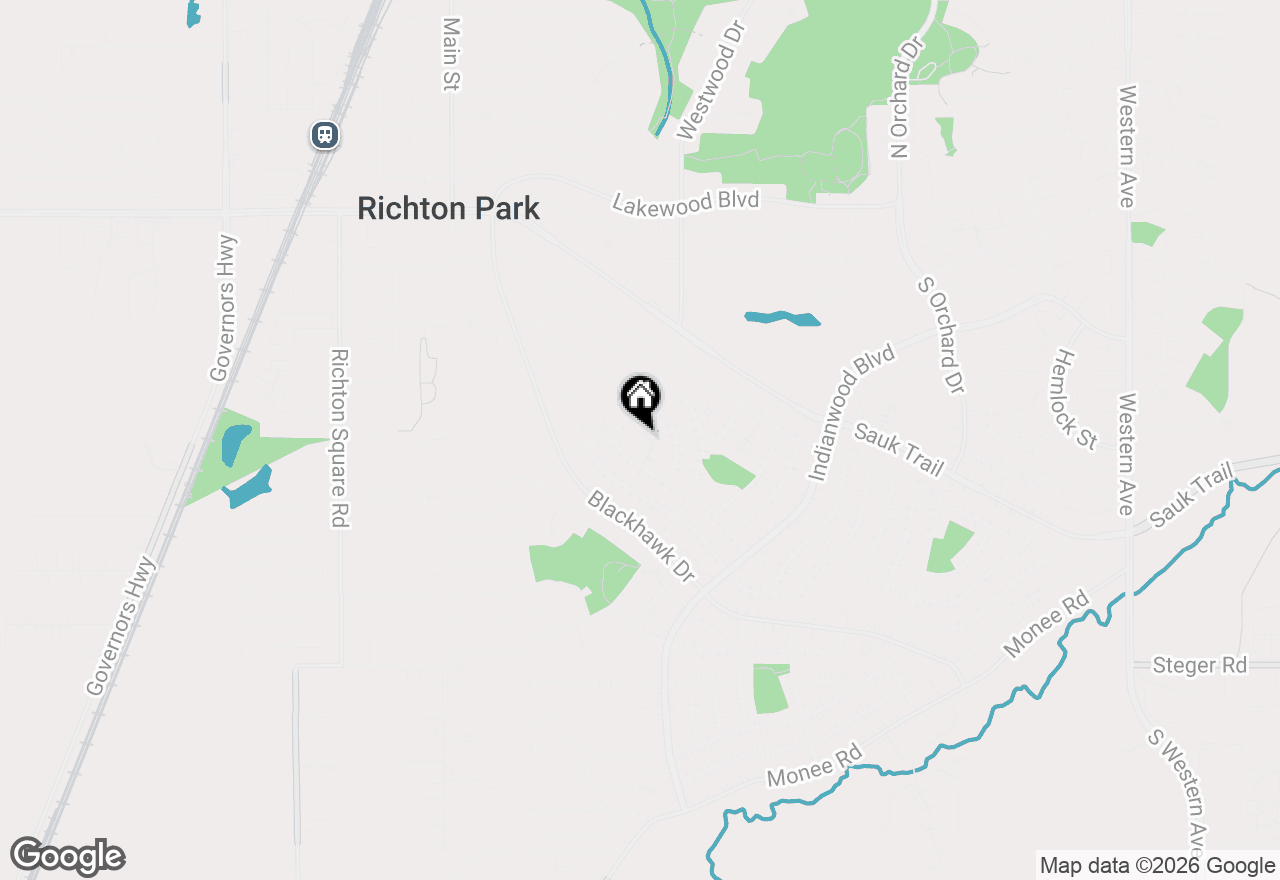 Map of 6 Mantua Court, Park Forest, IL 60466
