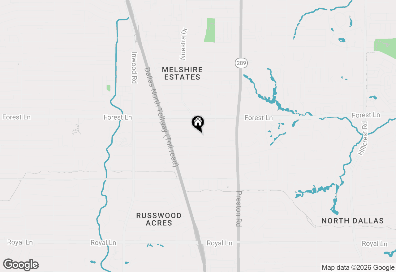 Map of 5724 Caladium Drive, Dallas, TX 75229