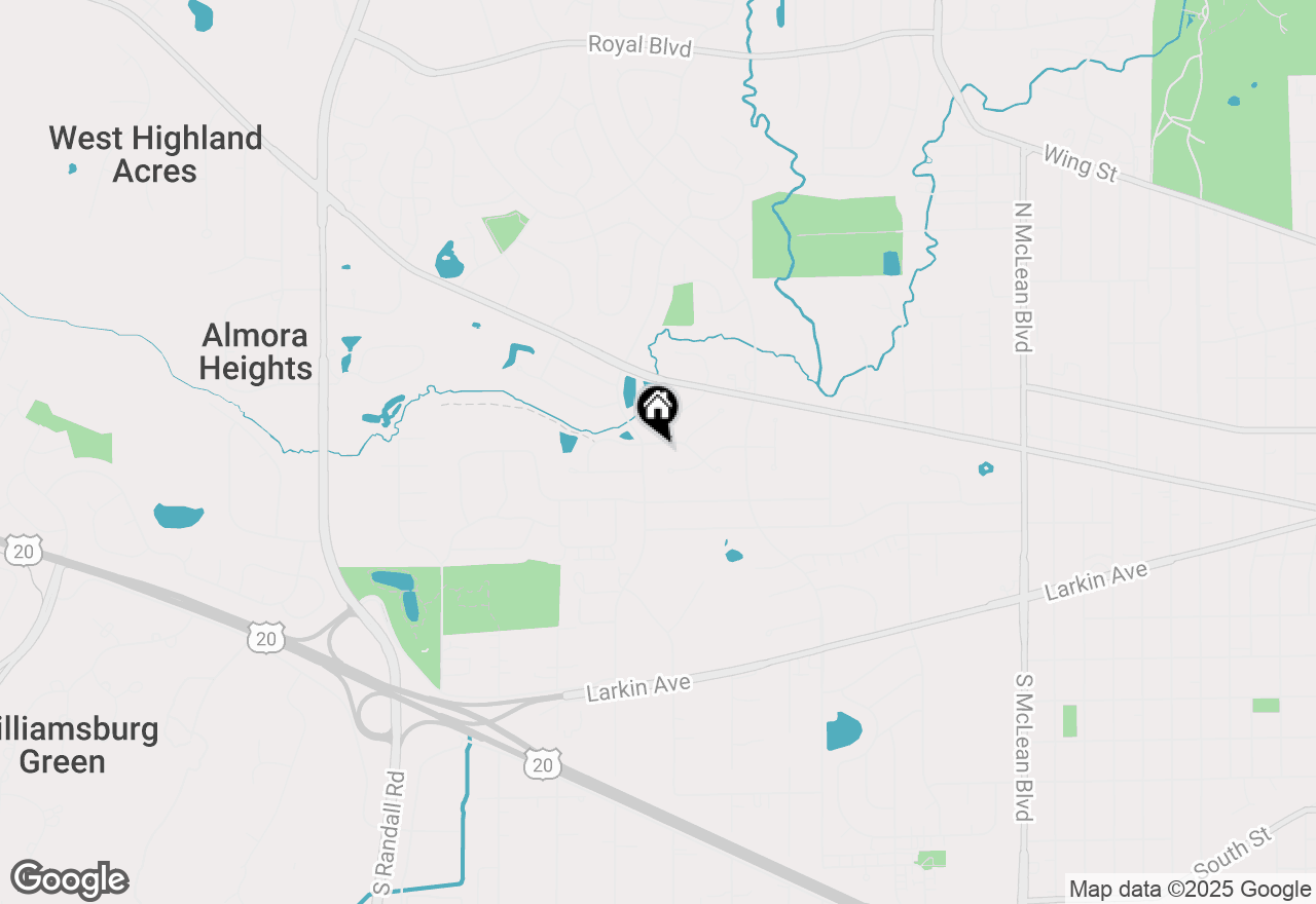 Map of 1995 Salem Road, Elgin, IL 60123