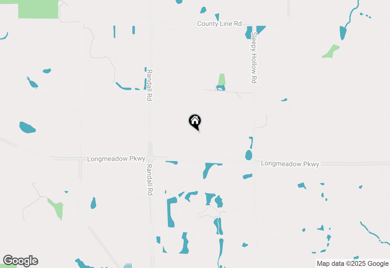 Map of 1253 Glenmont Street, Algonquin, IL 60102