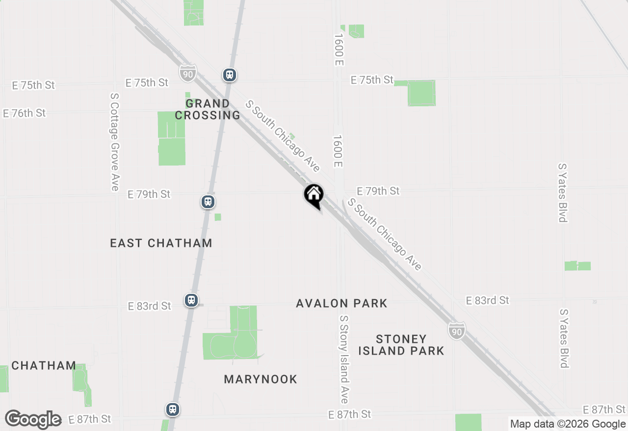 Map of 7951 S Blackstone Avenue, Chicago, IL 60619