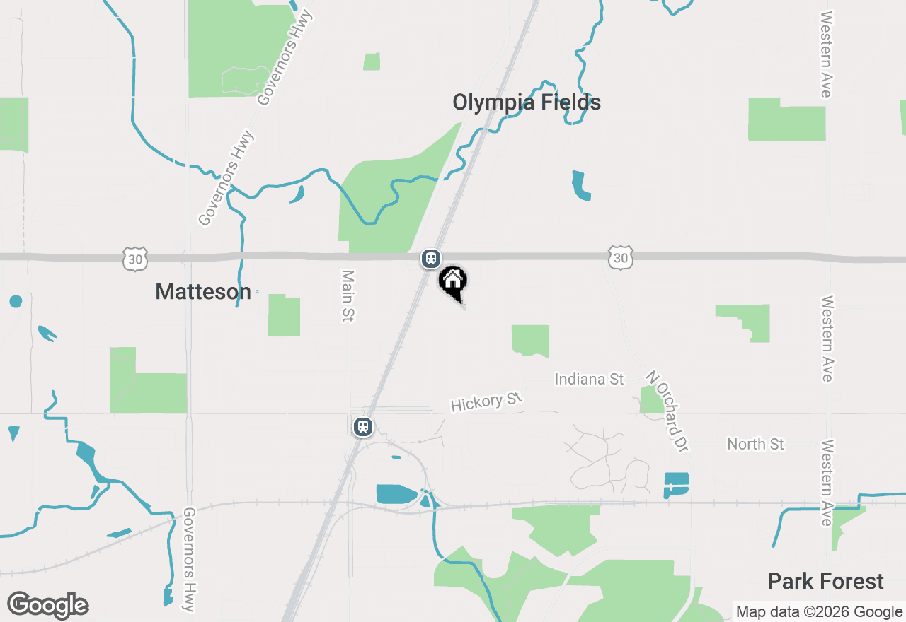 Map of (Address confidential), Park Forest, Illinois 60466