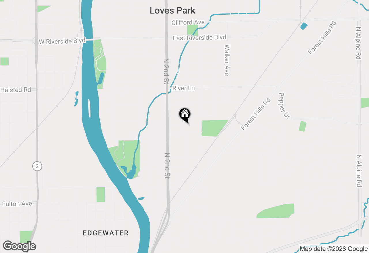 Map of 603 Frances Avenue, Loves Park, IL 61111