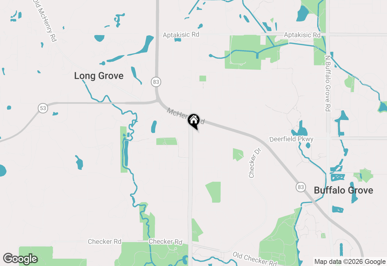 Map of 1197 Alden Lane, Buffalo Grove, IL 60089