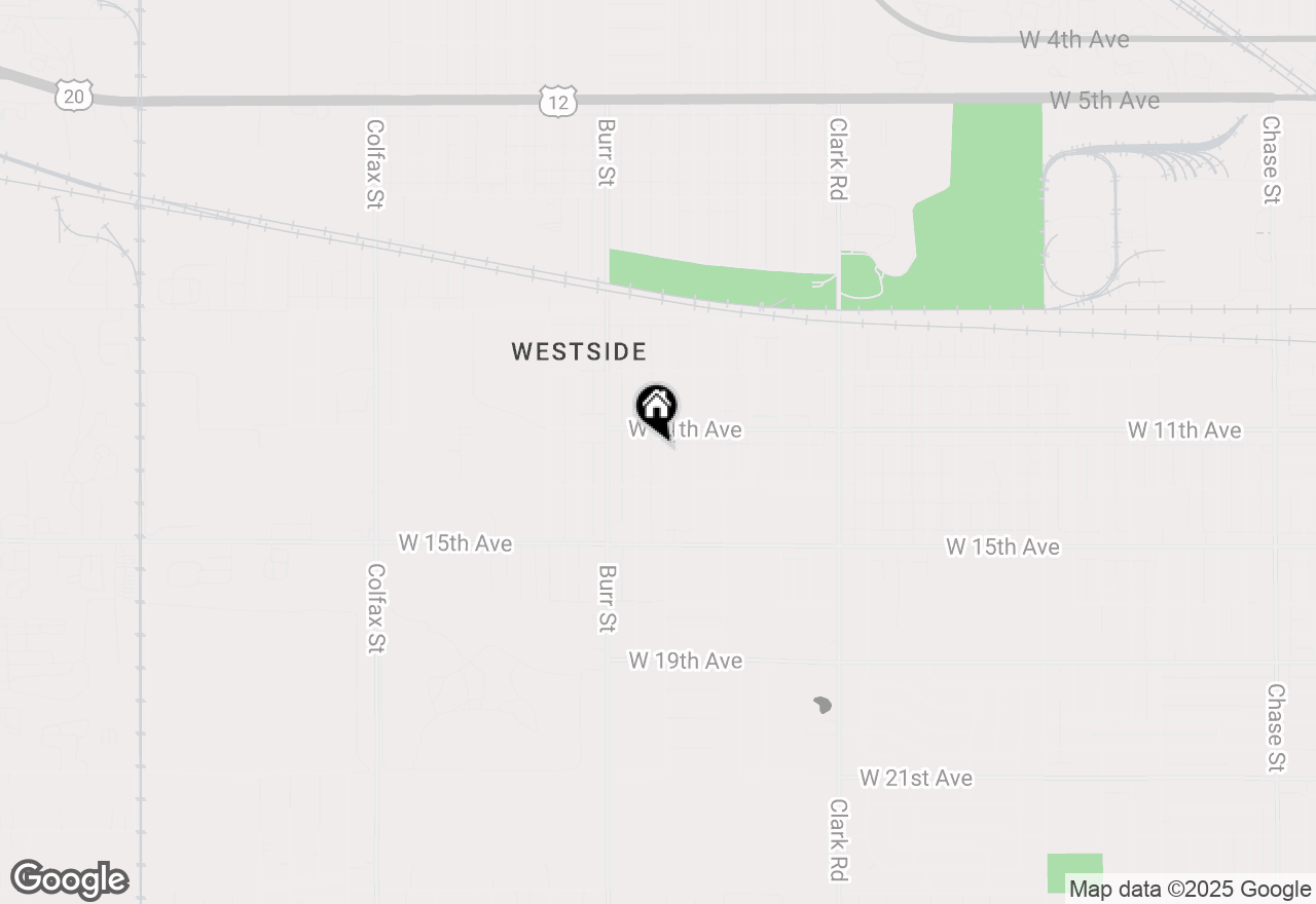 Map of 1132 Hanley Street, Gary, IN 46406