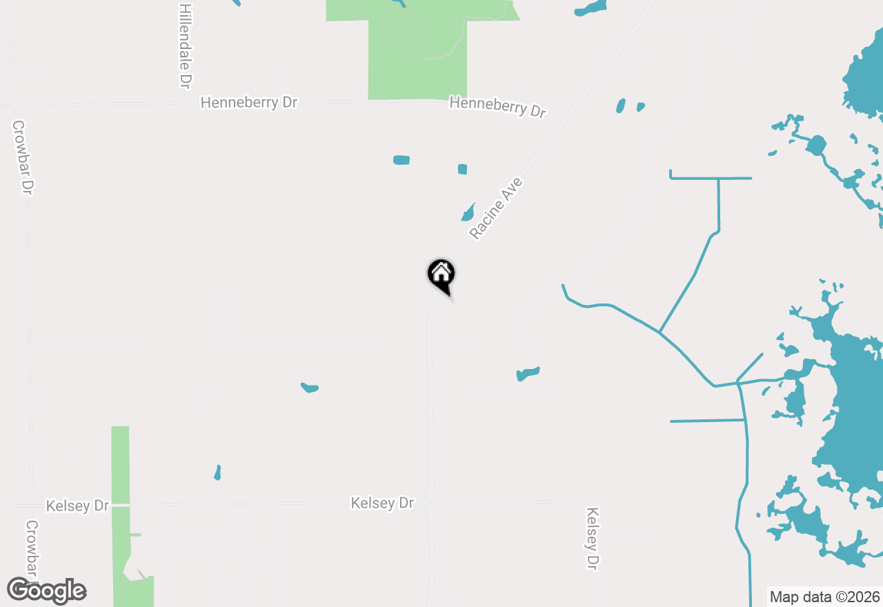 Map of W195S9804 Racine Ave, Muskego, WI 53150