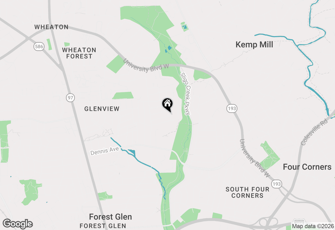 Map of 1503 Crest Road, Silver Spring, MD 20902