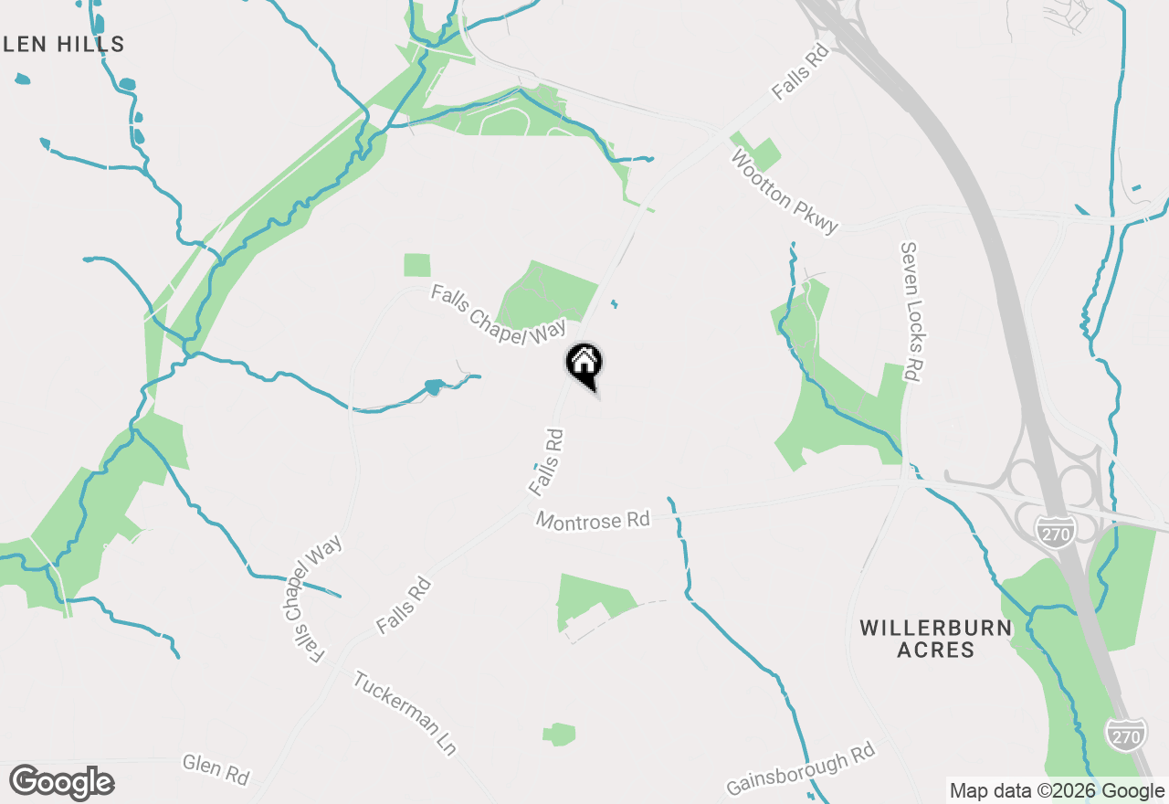 Map of 8609 Aqueduct Rd, Potomac, MD 20854