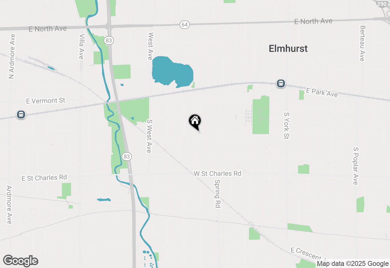Map of 229 S Hawthorne Avenue, Elmhurst, IL 60126