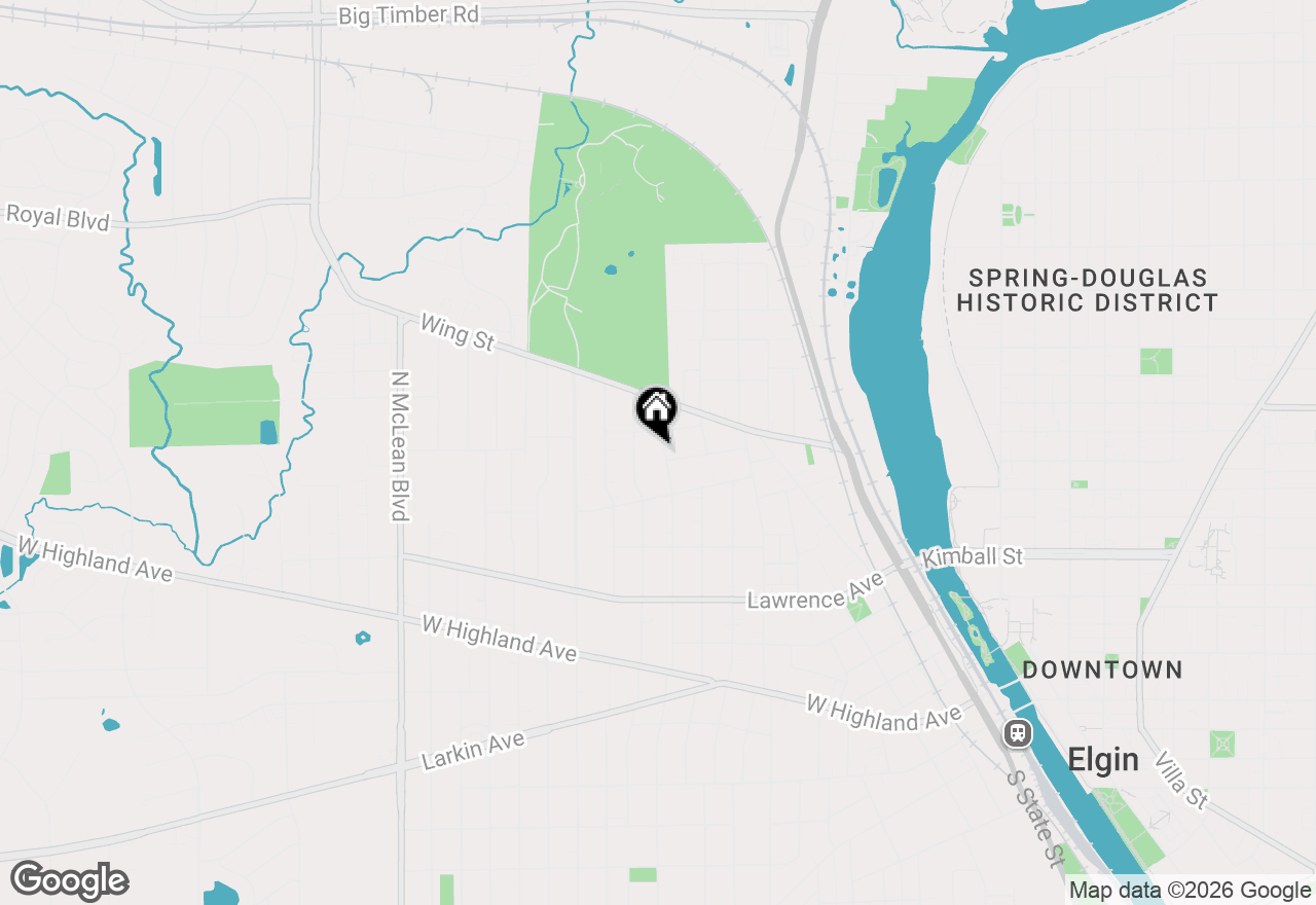 Map of 454 N Commonwealth Avenue, Elgin, IL 60123