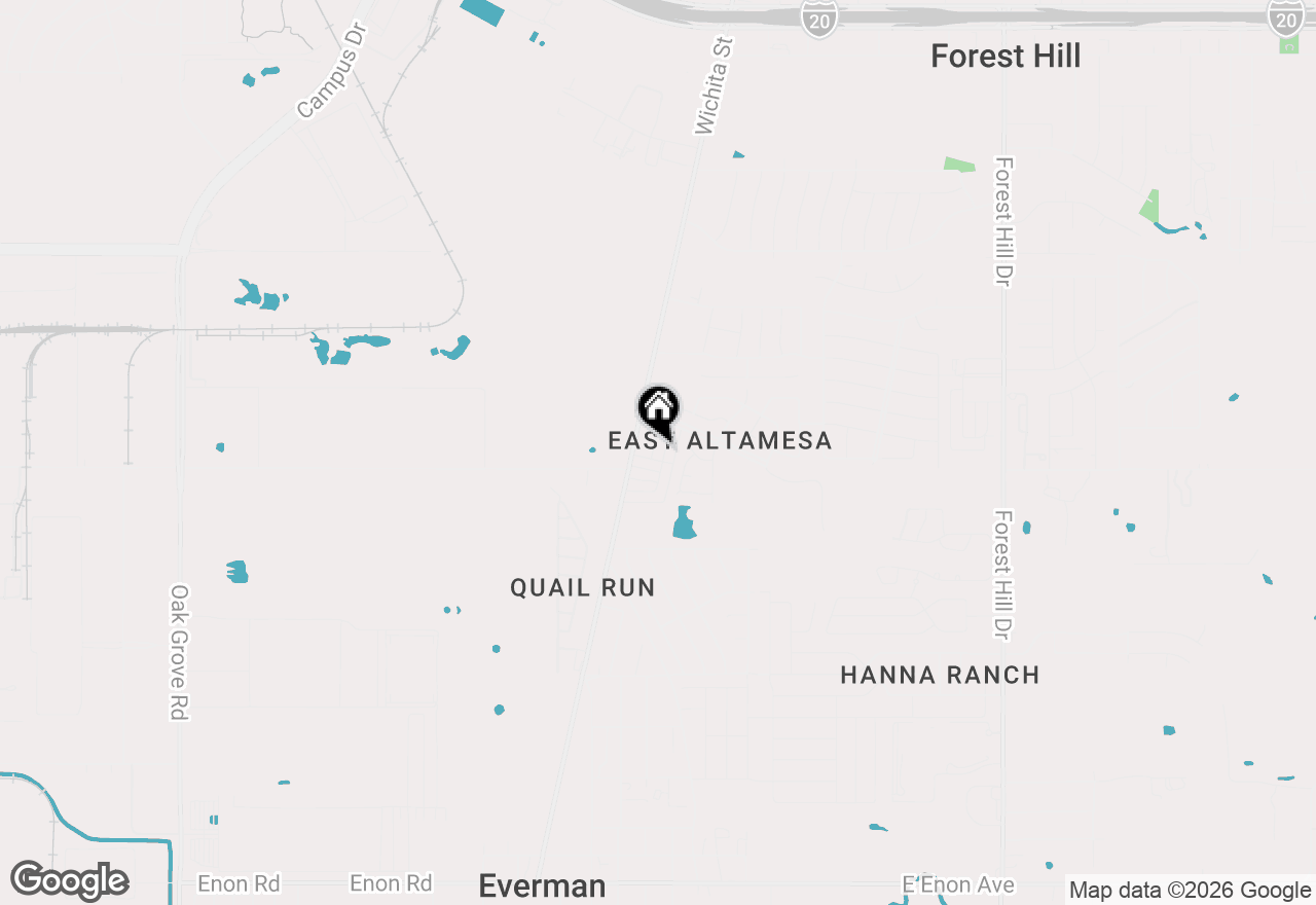 Map of 7470 Tiffany Meadows Lane, Fort Worth, TX 76140
