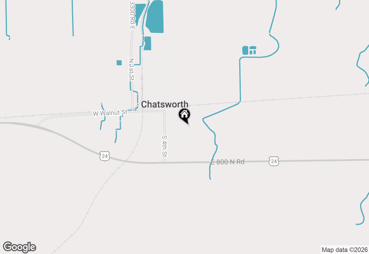 Map of 214 S 6th Street, Chatsworth, IL 60921