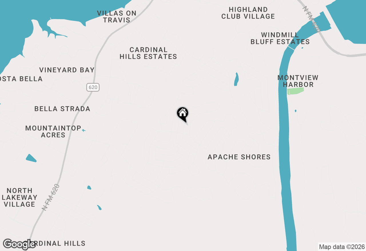 Map of 2206 Whitebead Trl, Austin, TX 78734