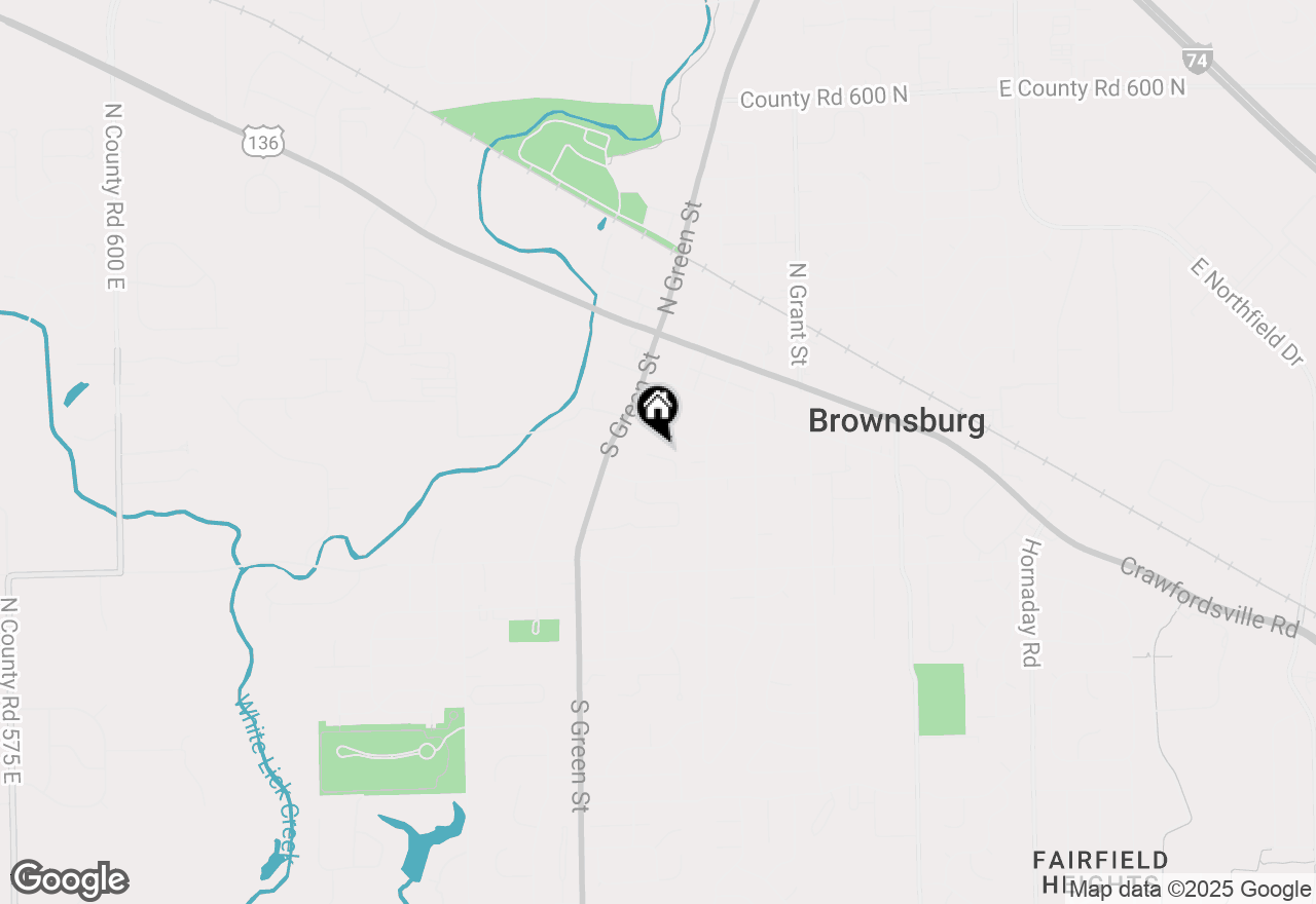 Map of 48 Lincoln Drive, Brownsburg, IN 46112