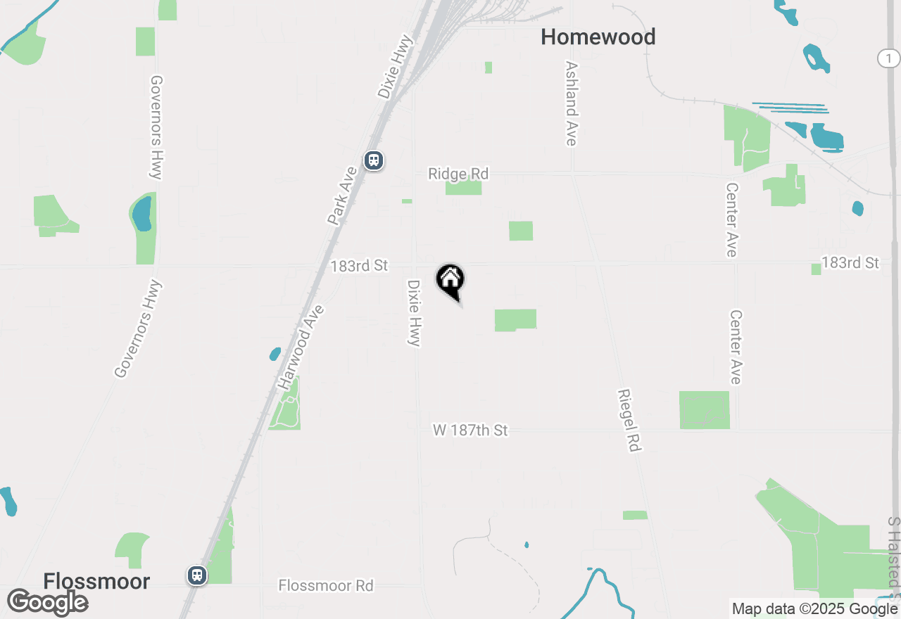 Map of 1913 Birch Road, Homewood, IL 60430