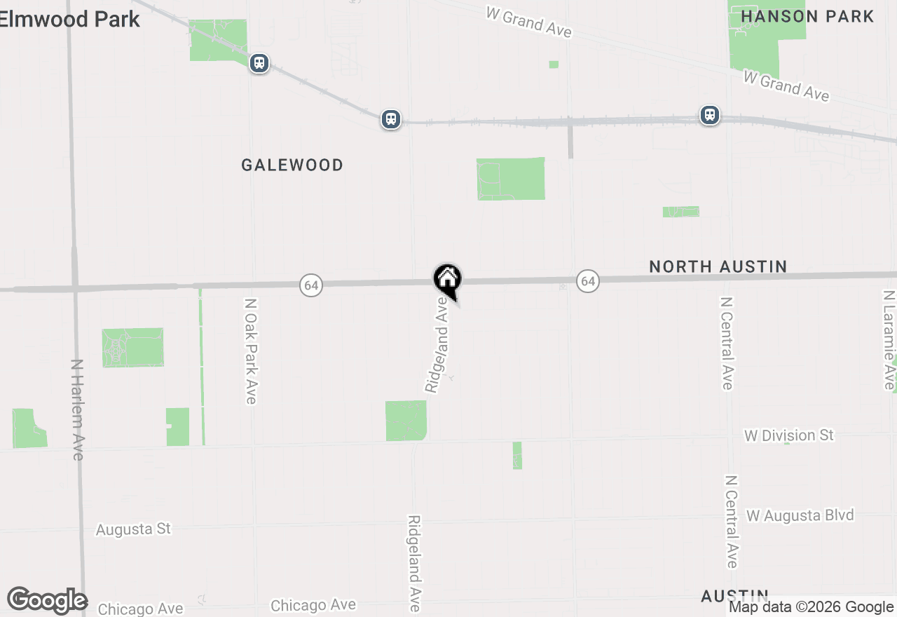 Map of 1212 N Ridgeland Avenue, Oak Park, IL 60302
