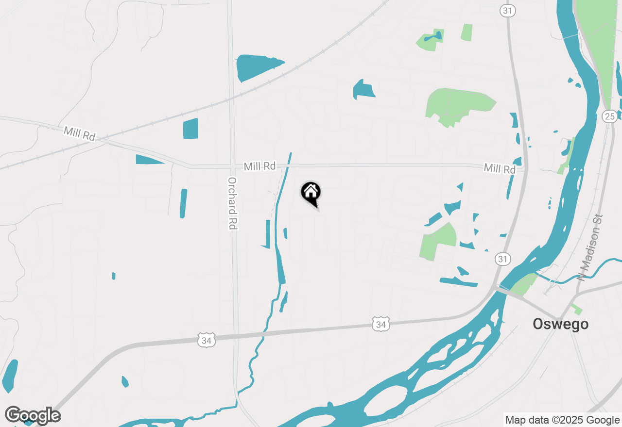 Map of 411 Bayberry Drive, Oswego, IL 60543