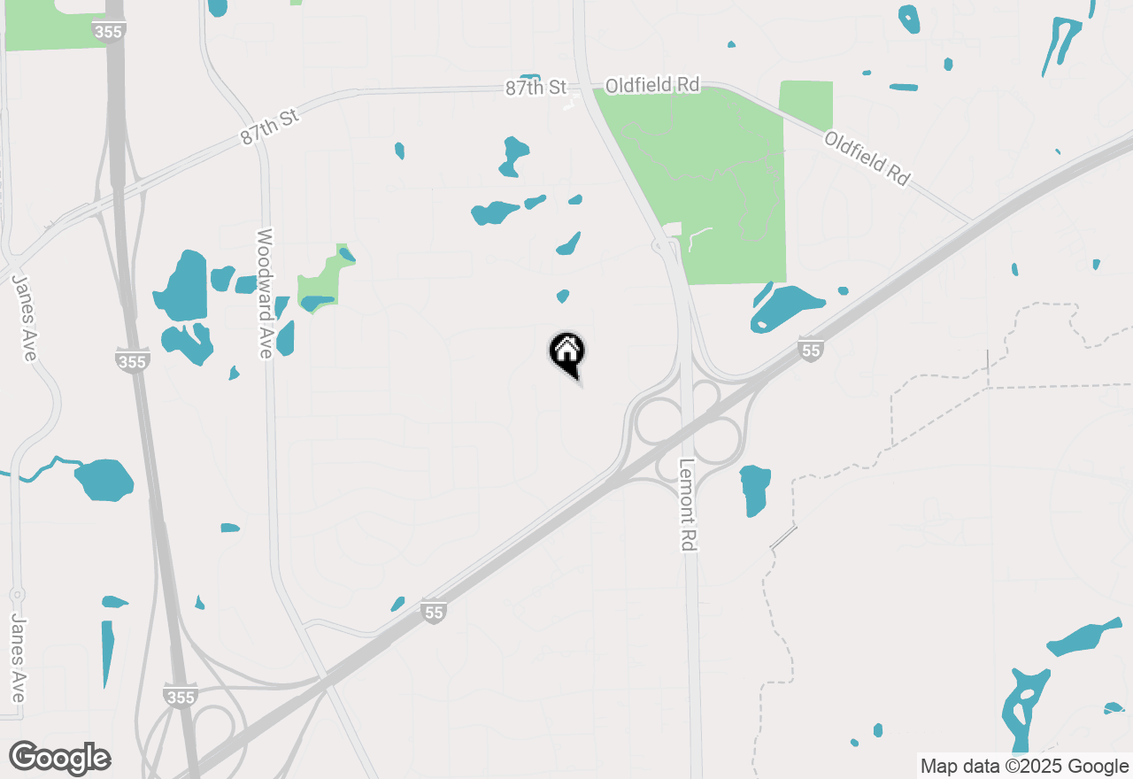 Map of 9005 Gloucester Road, Woodridge, IL 60517