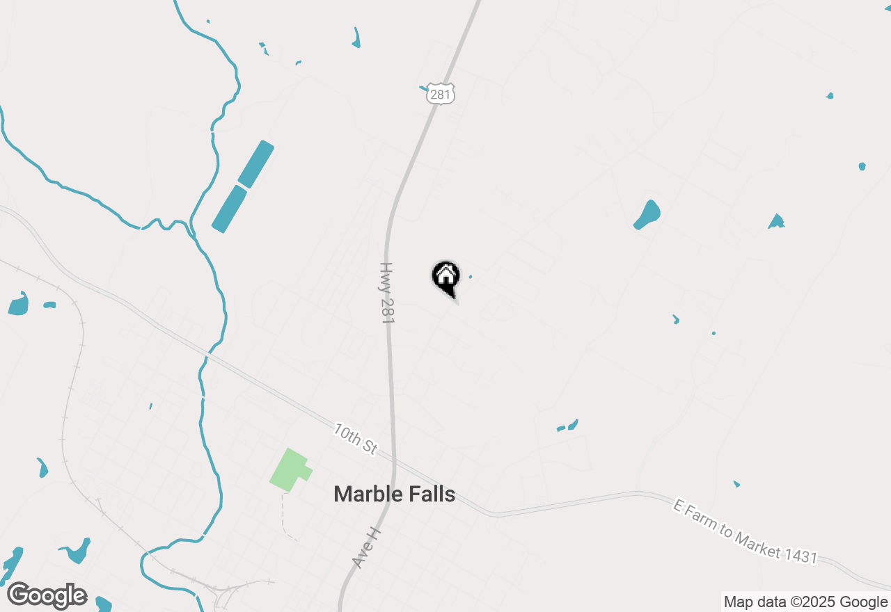 Map of 1800 Mormon Mill Road, Marble Falls, TX 78654